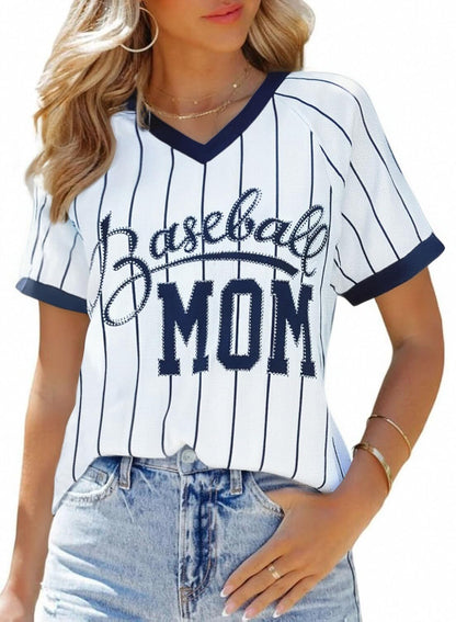 Baseball Shirt Women Baseball Mom Shirts Baseball Game Day Top