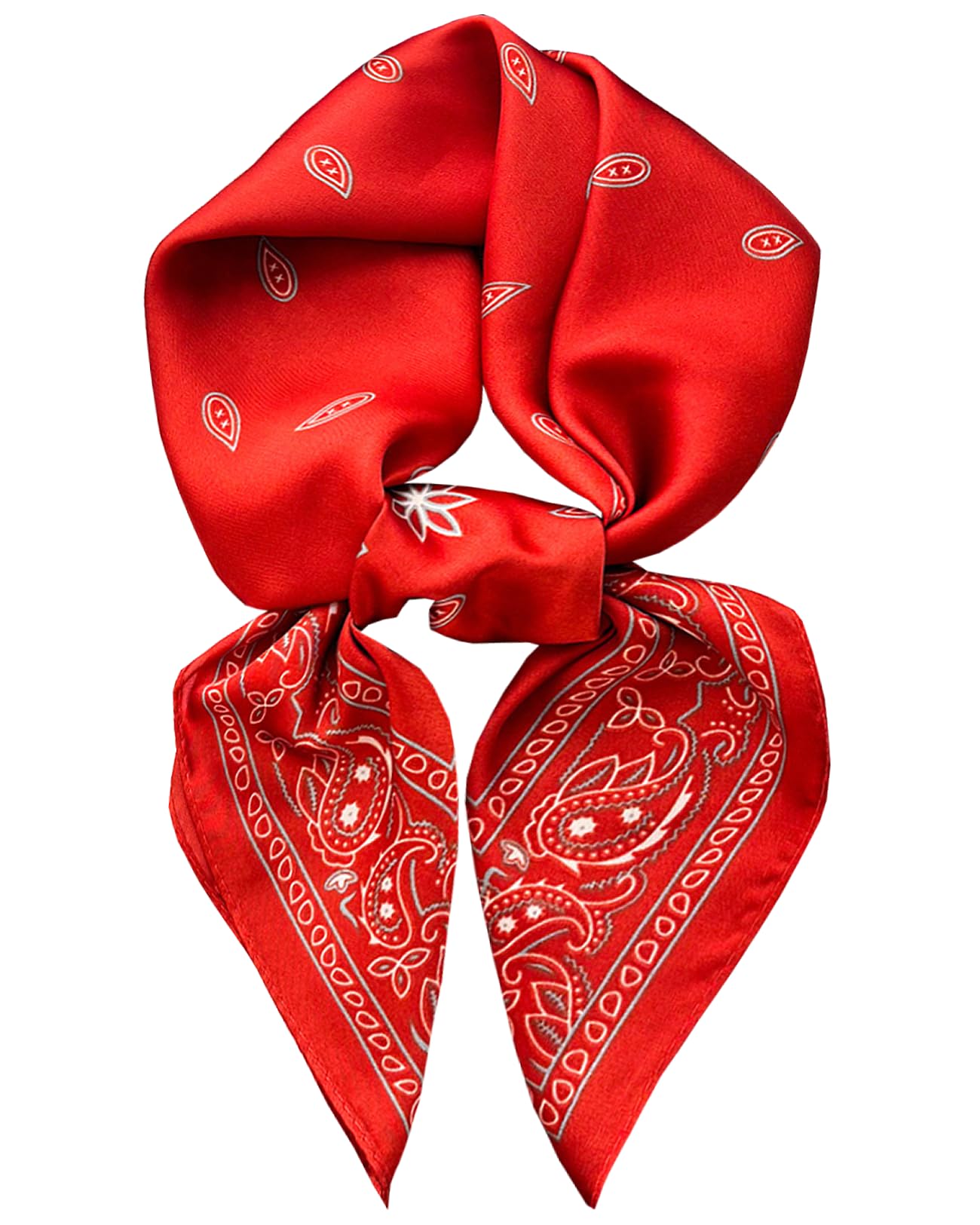 Saiusloa Neck Scarf For Womens Silky Head Scarves Hair Bandanas Square Scarf Fashion Accessories lightweight