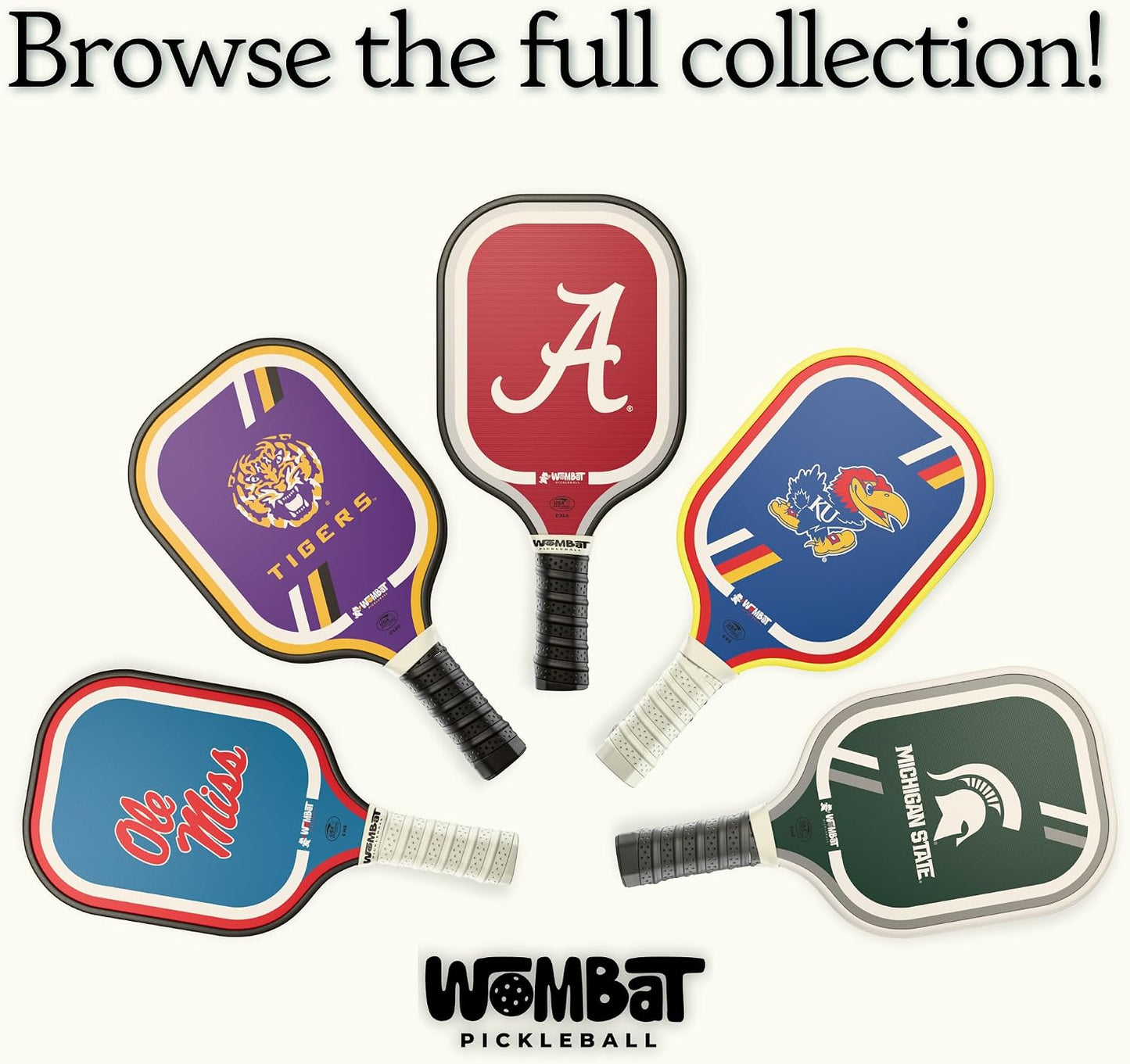 Officially Licensed College Pickleball Racquet