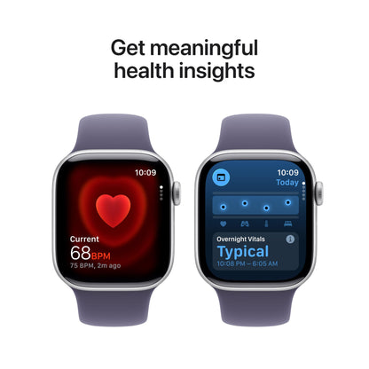 Apple Watch Series 11 [GPS 42mm] Smartwatch with Rose Gold Aluminum Case with Light Blush Sport Band - S/M. Sleep Score, Fitness Tracker, Health Monitoring, Always-On Display, Water Resistant