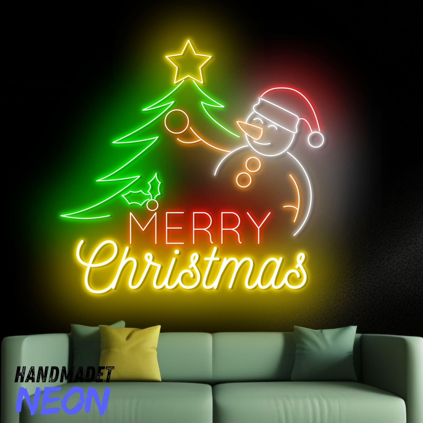 Custom Merry Christmas Tree Neon Sign Led Sign LED Lights (Merry Christmas)