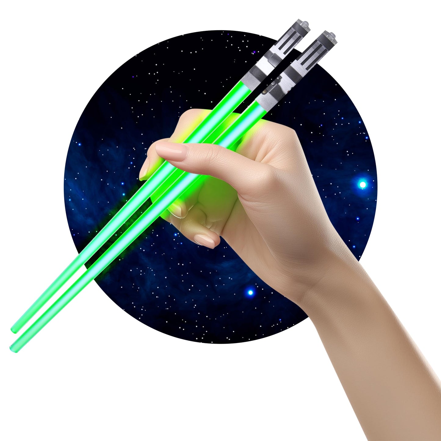 ChopSabers Lightsaber Led Light Up Chopsticks (1 Pair, Blue)