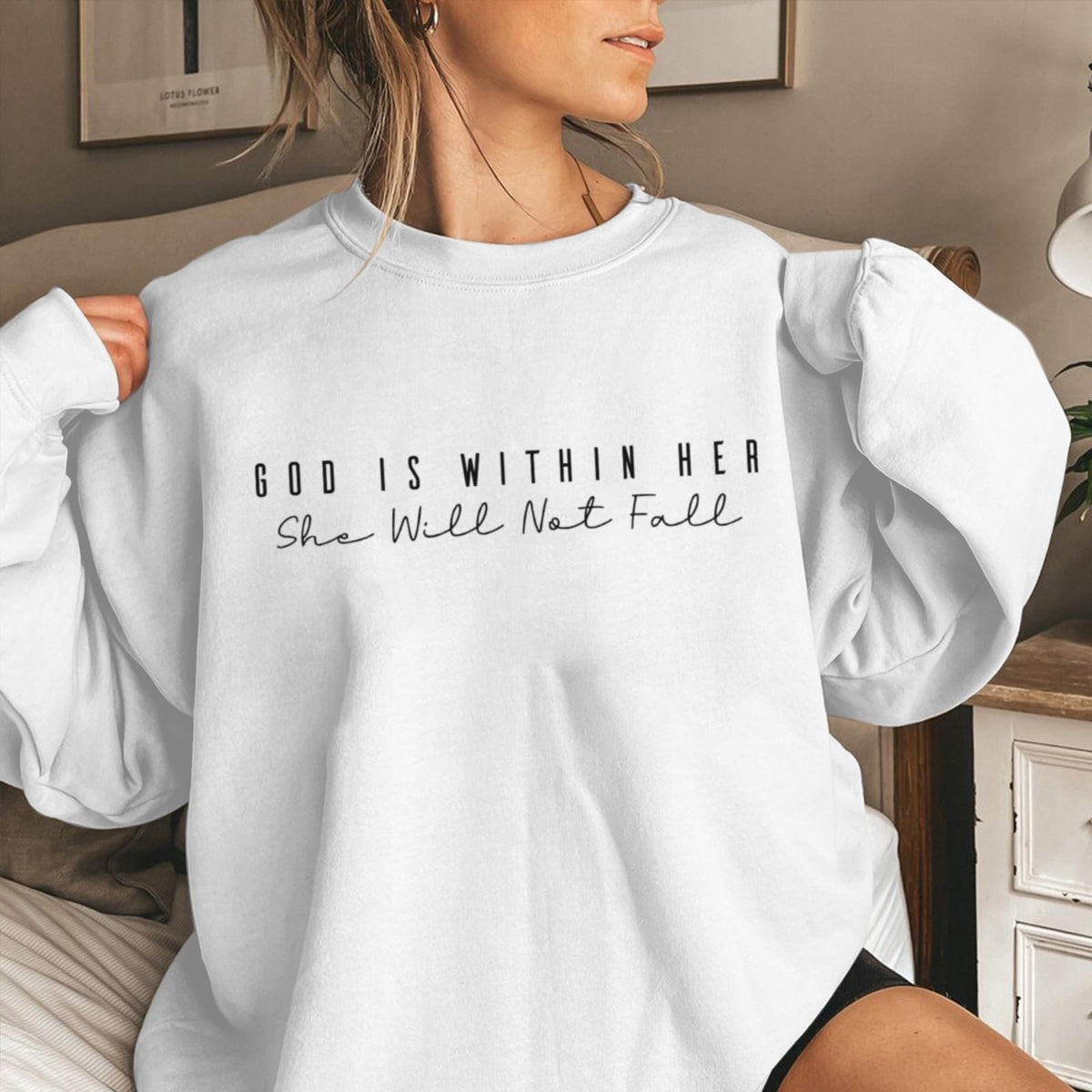 Sulayesh Christian God Is Within Her Sweatshirts