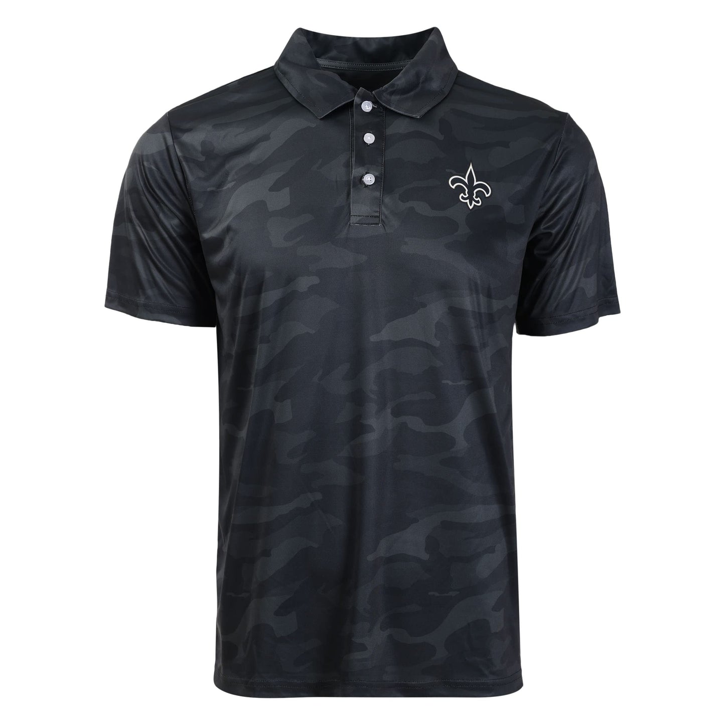 FOCO Men's NCAA College Team Logo Camo Color Polyester Polo Short Sleeve Shirt
