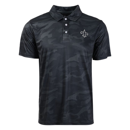 FOCO Men's NCAA College Team Logo Camo Color Polyester Polo Short Sleeve Shirt
