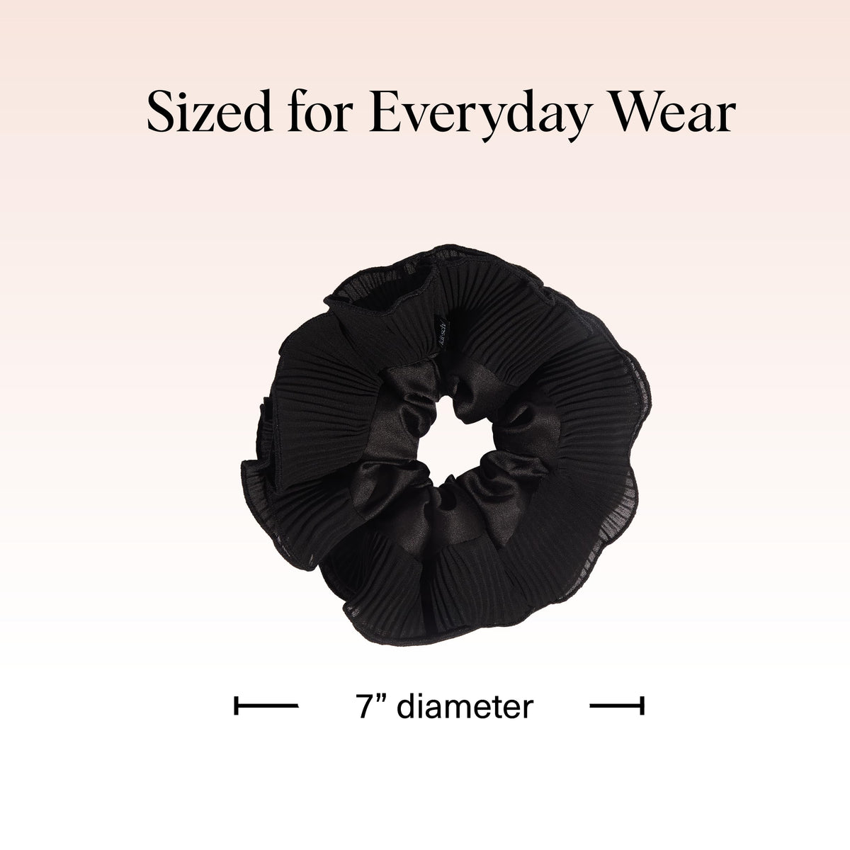 Kitsch Ultra-Petite Satin Scrunchies for Women - Cherry Blossom, 5pcs