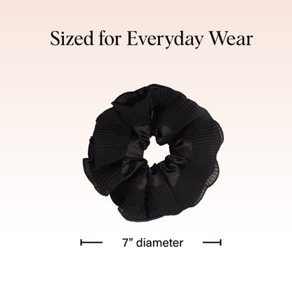 Kitsch Ultra-Petite Satin Scrunchies for Women - Cherry Blossom, 5pcs