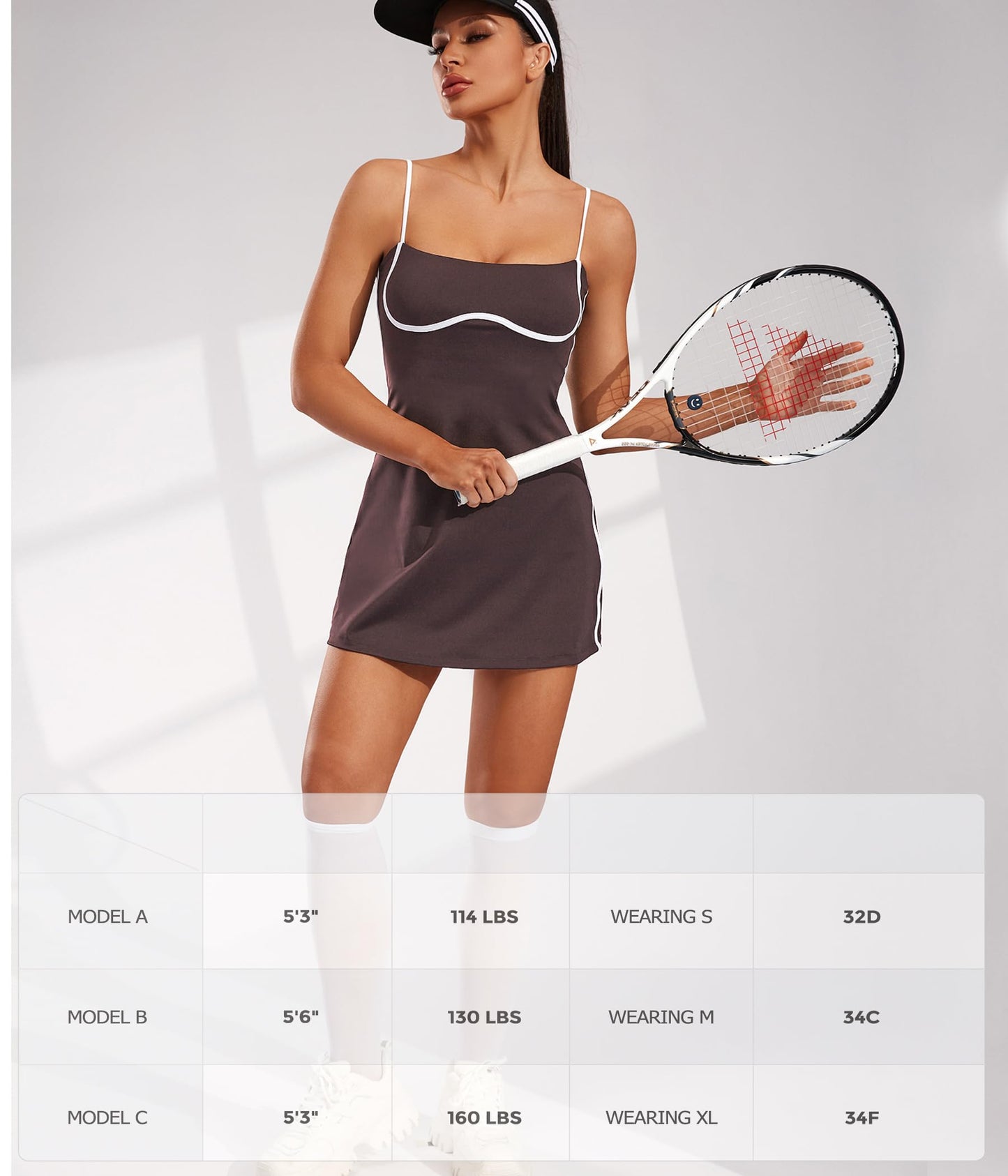 Womens Workout Tennis Dress