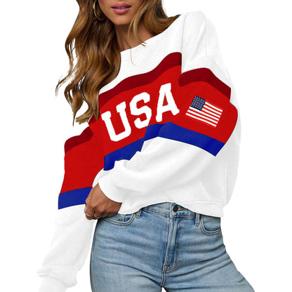 LEEDYA Women USA Sweatshirt