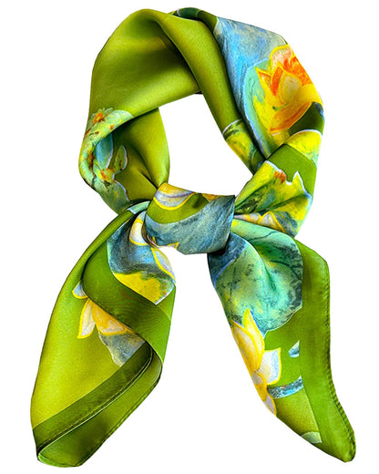 Saiusloa Neck Scarf For Womens Silky Head Scarves Hair Bandanas Square Scarf Fashion Accessories lightweight