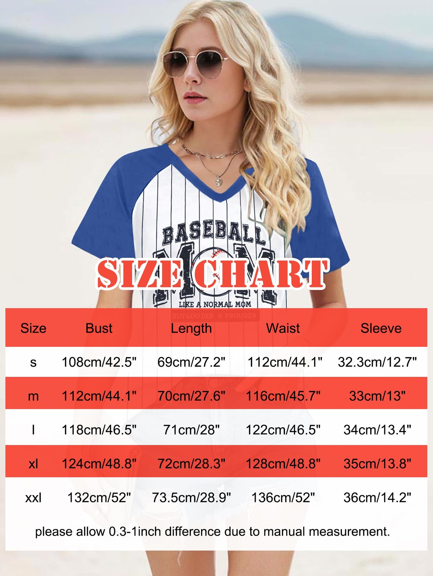 Baseball Mom Shirts for Women V Neck Baseball Stripe Outfits