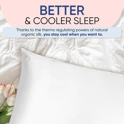 Blissy Silk Pillowcase - 100% Pure Mulberry Silk