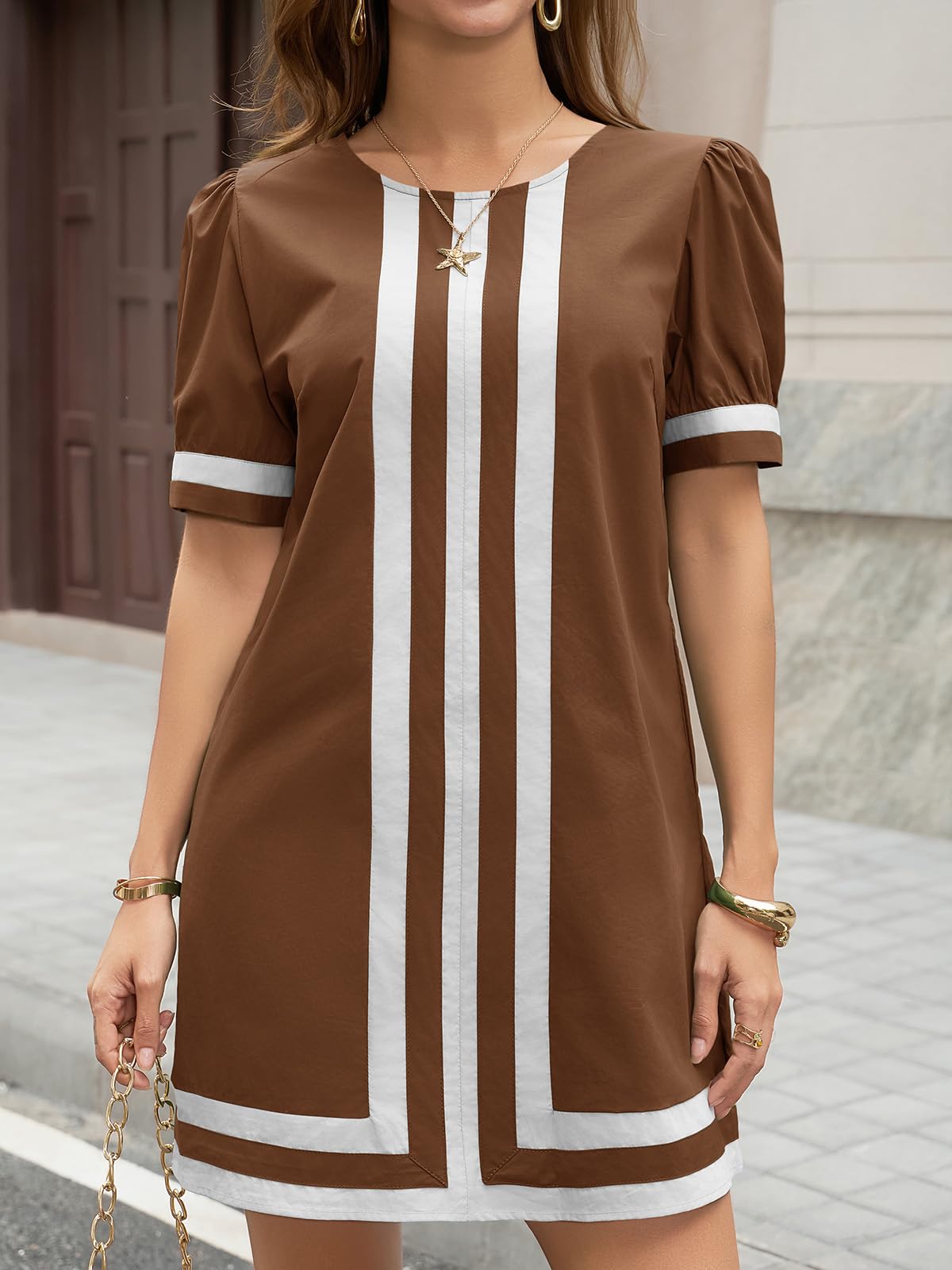 Wenrine Womens Summer Mini Dress