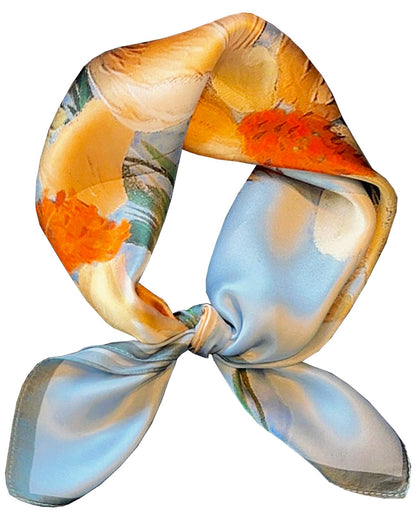 Saiusloa Neck Scarf For Womens Silky Head Scarves Hair Bandanas Square Scarf Fashion Accessories lightweight