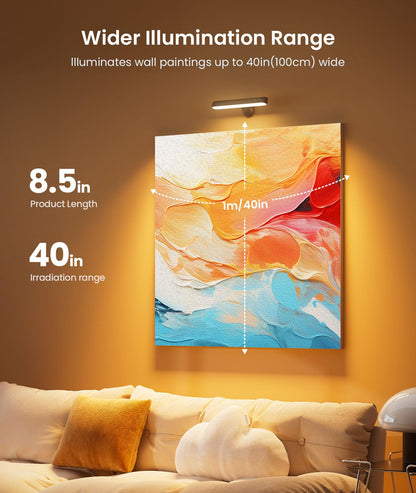 PopoIron Wall Sconce with 7500mAh Rechargeable Battery LED Wall Light for Bedroom with Remote Control, 3 Colors Wireless Wall Lamp 360° Rotation Dimmable Brightness with 15 RGB Colors,Black,1 Pack