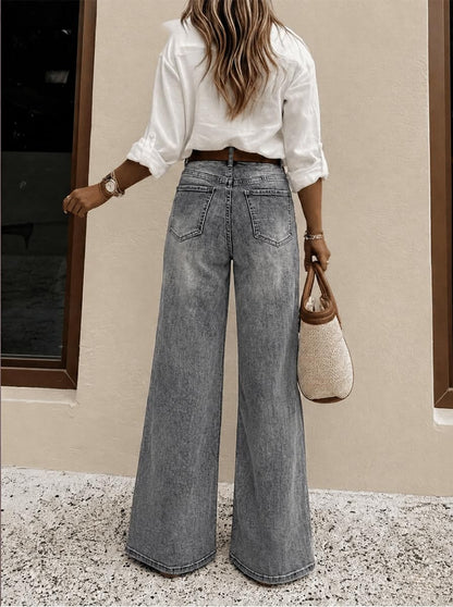 Women's High Waisted Wide Leg Jeans