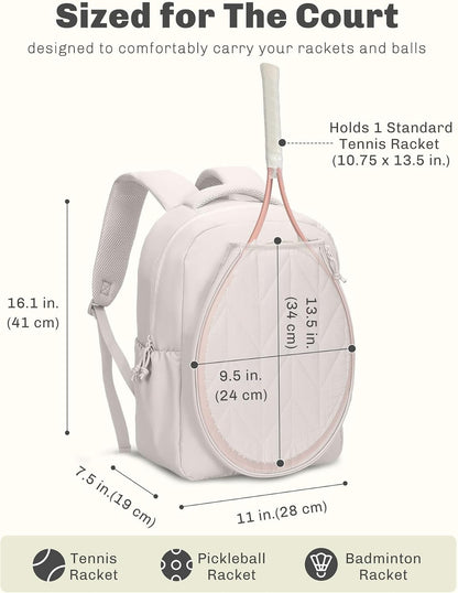 Hynes Eagle Pickleball Bags for Women Tennis Gym Bag Holds 2 Rackets