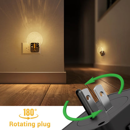 L LOHAS LED Night Light, Modern Night Lights Plug into Wall | 2 Pack