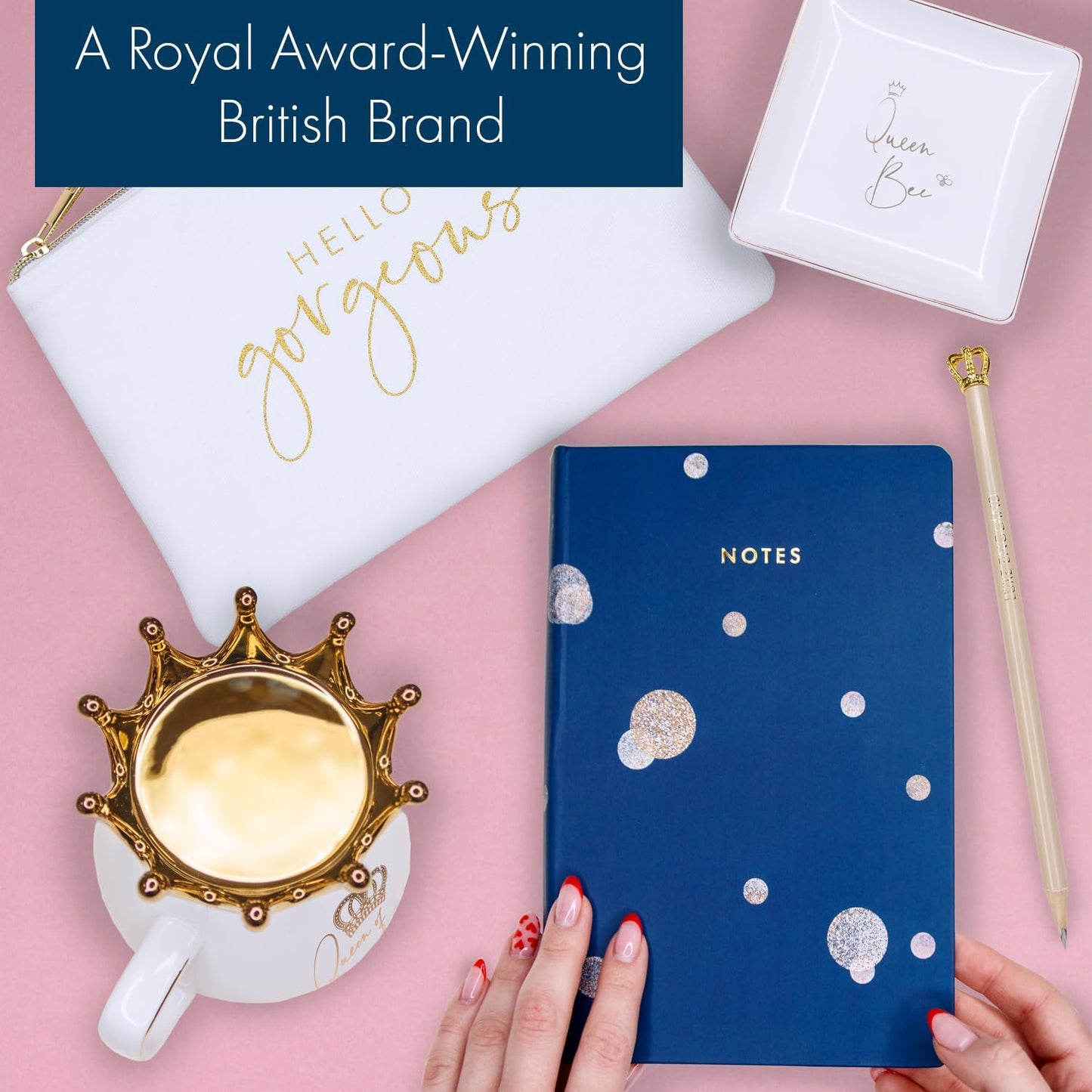 Luxe England Queen Gift Box - 9 Piece Luxury Keepsake Basket
