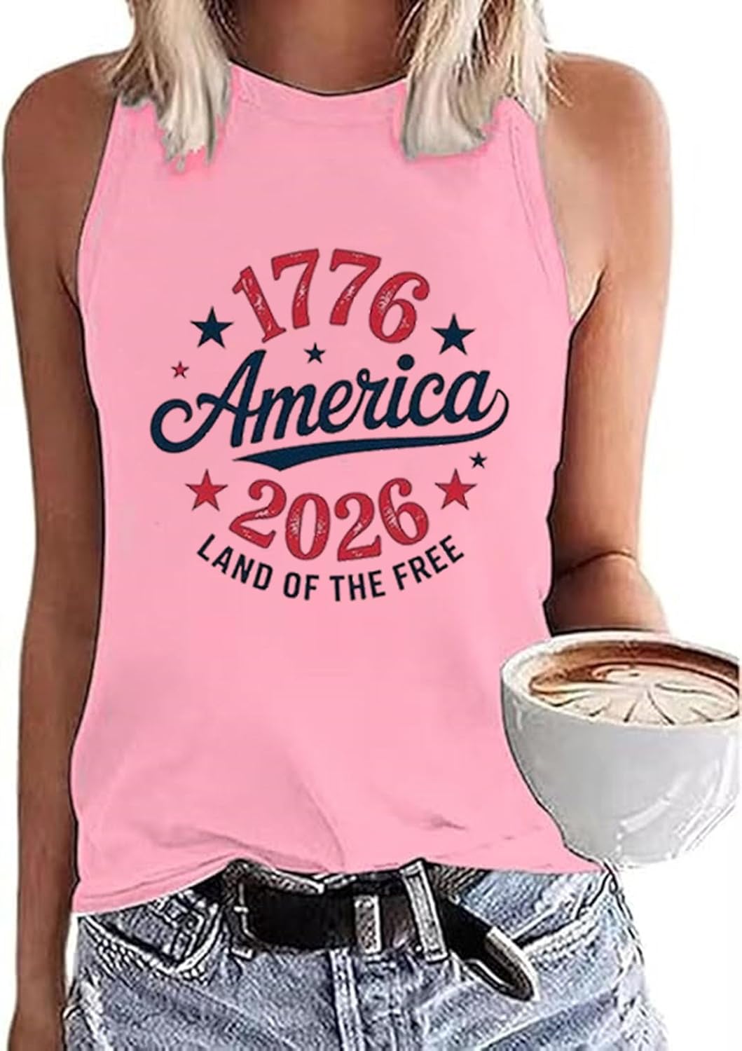 MHTOR Baseball O-Neck Tank Women Print Baseball Tanks Cute Workout Graphic Casual Summer Sleeveless Vest Top