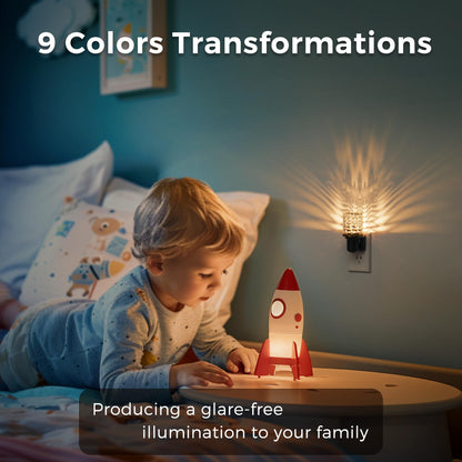 L LOHAS LED Night Light, Modern Night Lights Plug into Wall | 2 Pack
