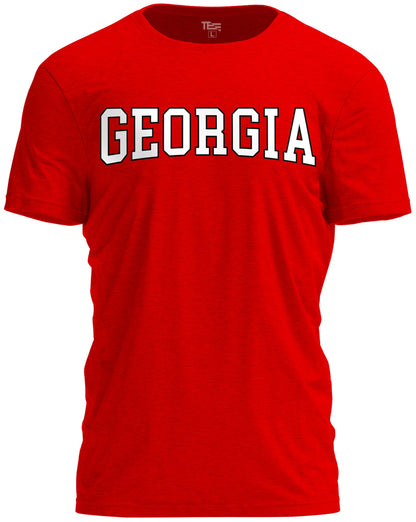 State T-Shirt – Bold Sport State Letters Tee for Fans and Game Days