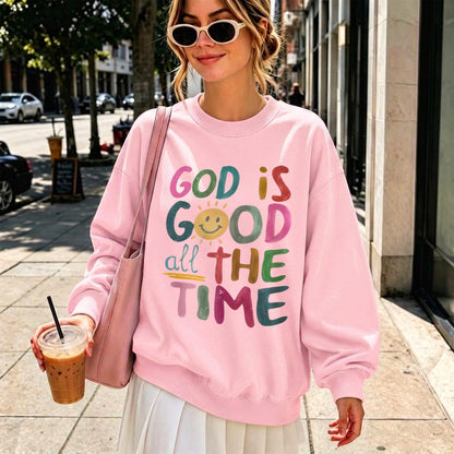 BeWithYou Christian Sweatshirts for Women -God is Good