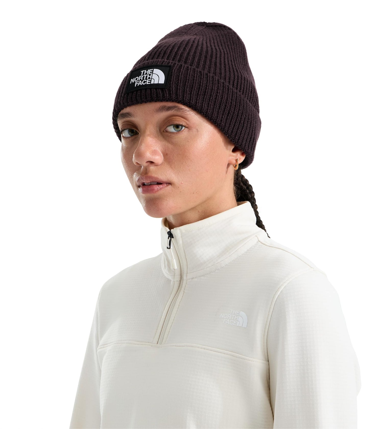THE NORTH FACE TNF Logo Box Cuffed Beanie | Classic Fit, Rib Knit Winter Hat for Men & Women