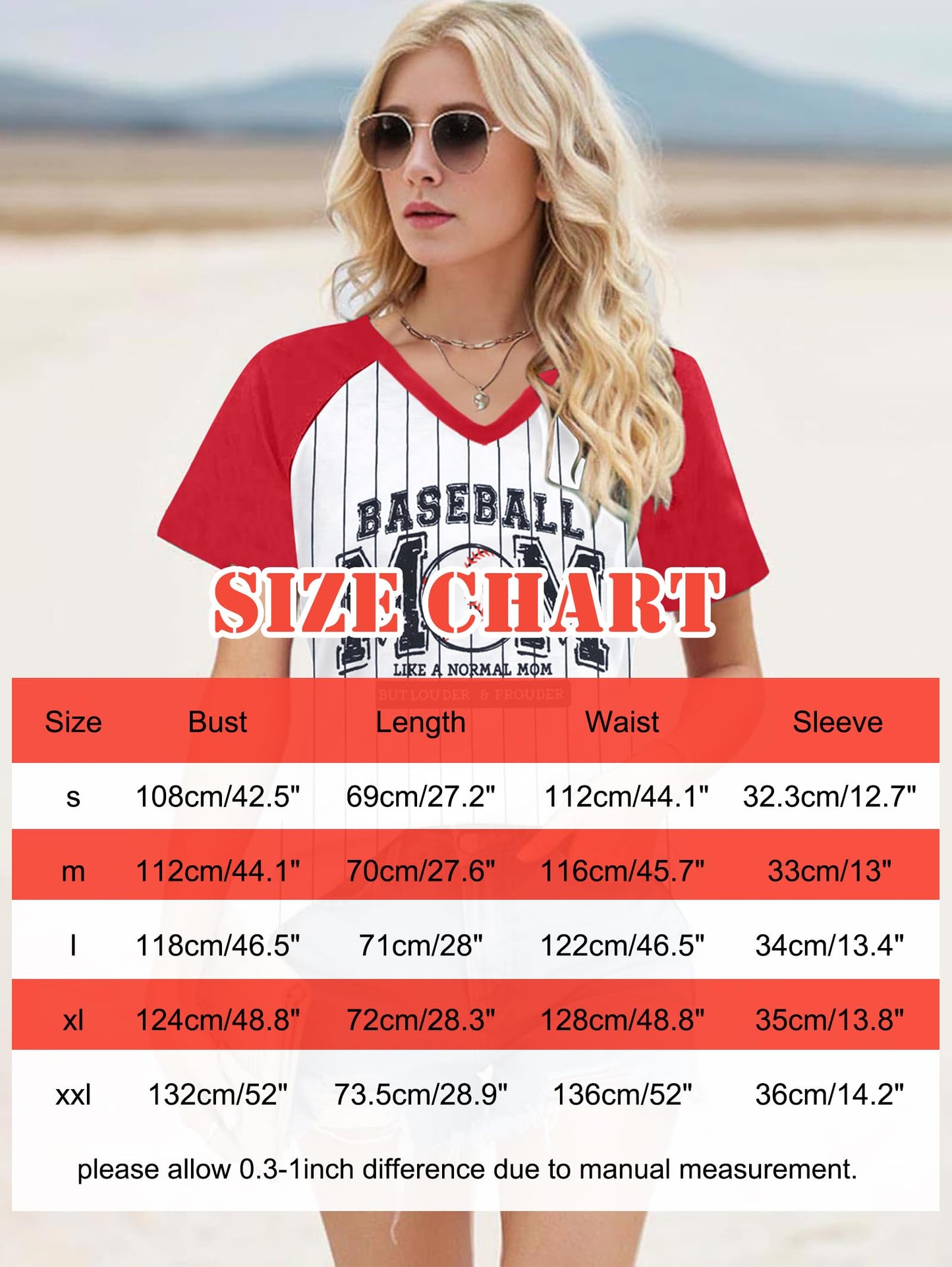 Baseball Mom Shirts for Women V Neck Baseball Stripe Outfits