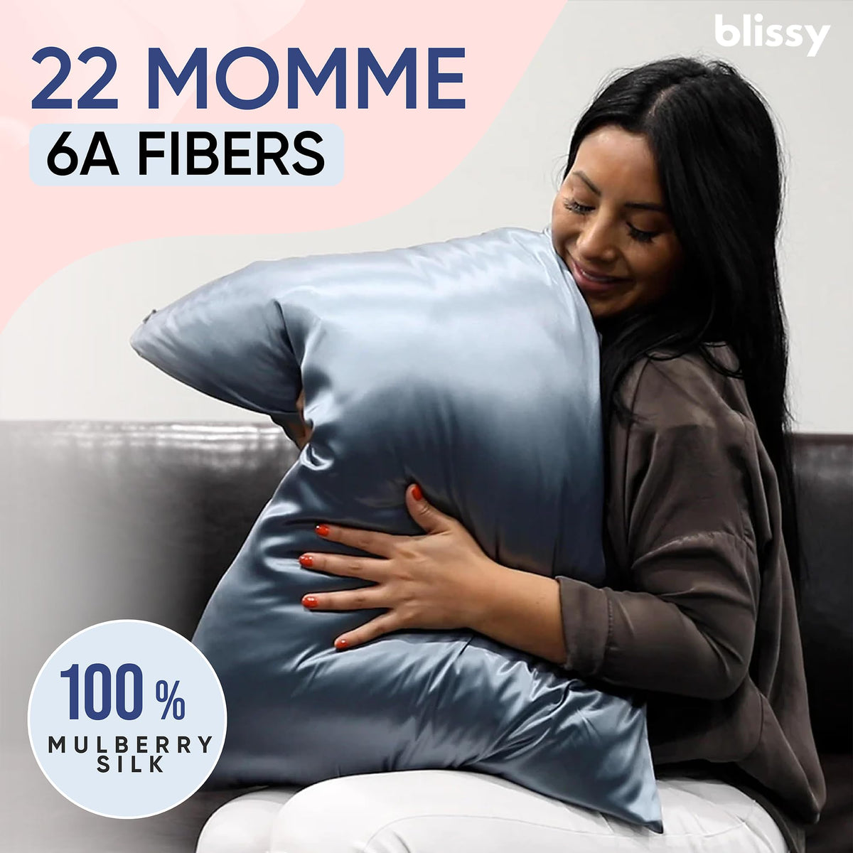 Blissy Silk Pillowcase - 100% Pure Mulberry Silk