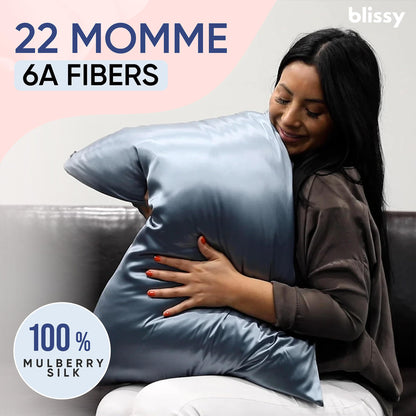 Blissy Silk Pillowcase - 100% Pure Mulberry Silk