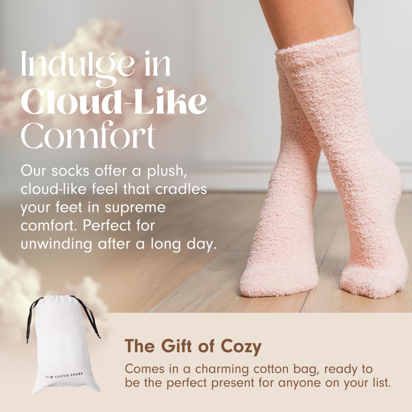 Unboxme Gifts Warm & Cozy Ultra-Luxe Cloud Sock