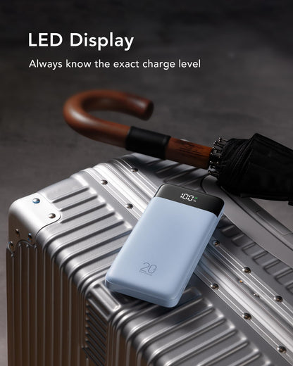 charmast Portable Charger Built-in Cables, 20000mAh Power Bank 6-Output