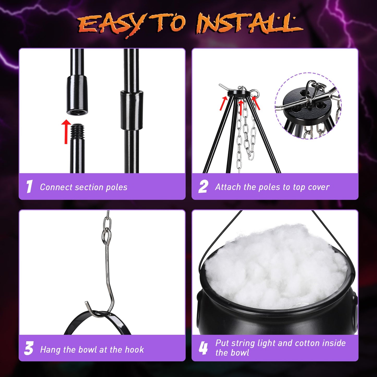 AW 9Ft Animatronics Flying Witch Hovering Broom Animated AC 100V-240V Halloween Outdoor Decoration Motion Activated 2026