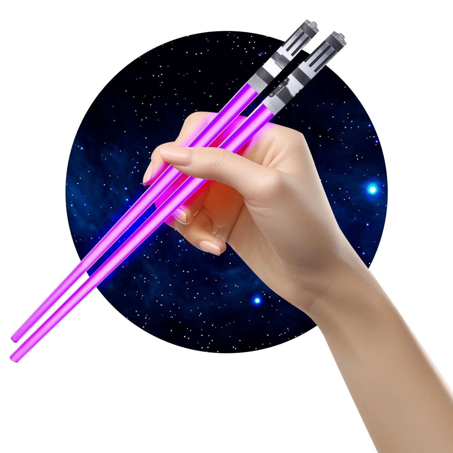 ChopSabers Lightsaber Led Light Up Chopsticks (1 Pair, Blue)