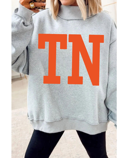 SELINK Womens Double Printed Reversible Mock Neck Sweatshirts Pullover Tops