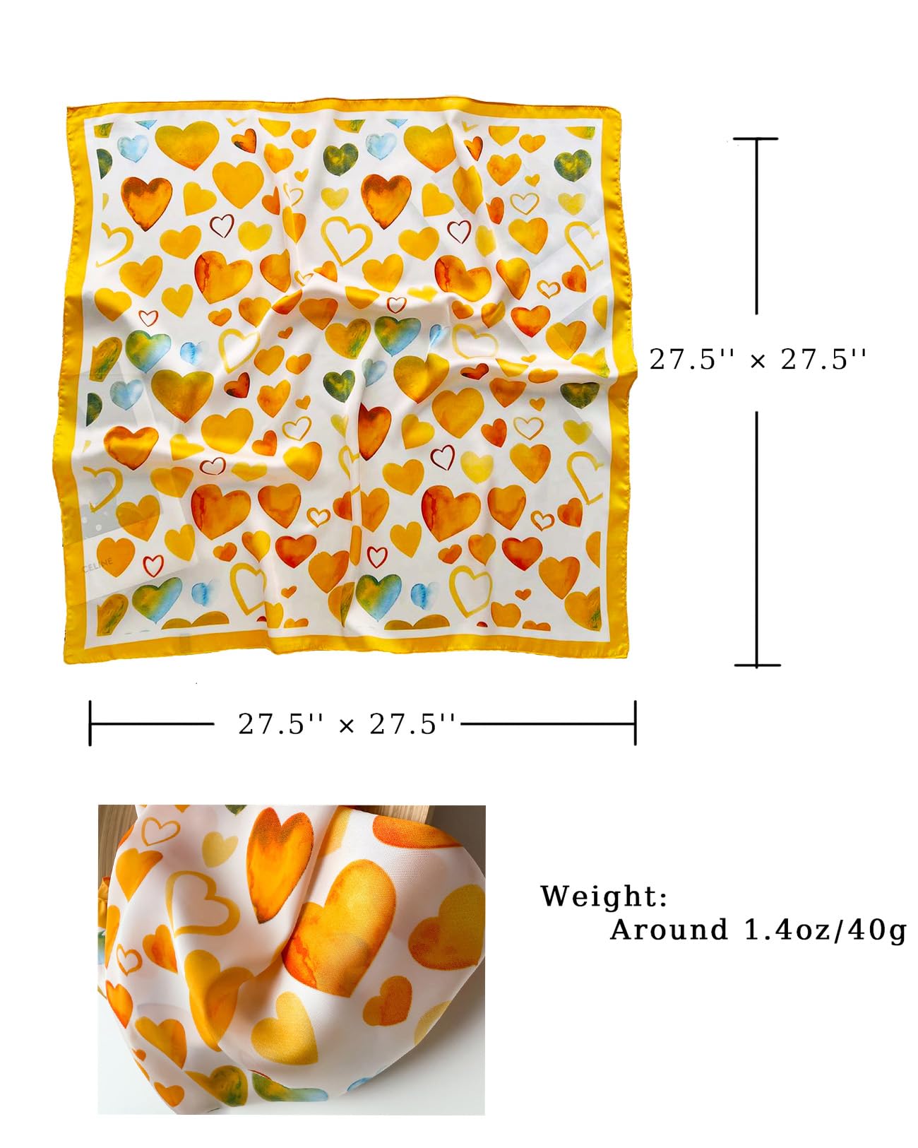 Satin Bandana Headscarf for Women Silky Hair Scarves for Fashion Lightweight