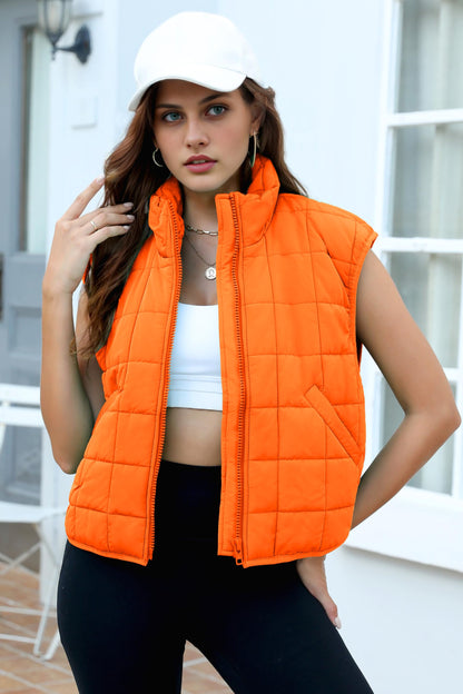 Zeagoo Womens Puffer Vest Ladies Sleeveless Zip Up Outerwear