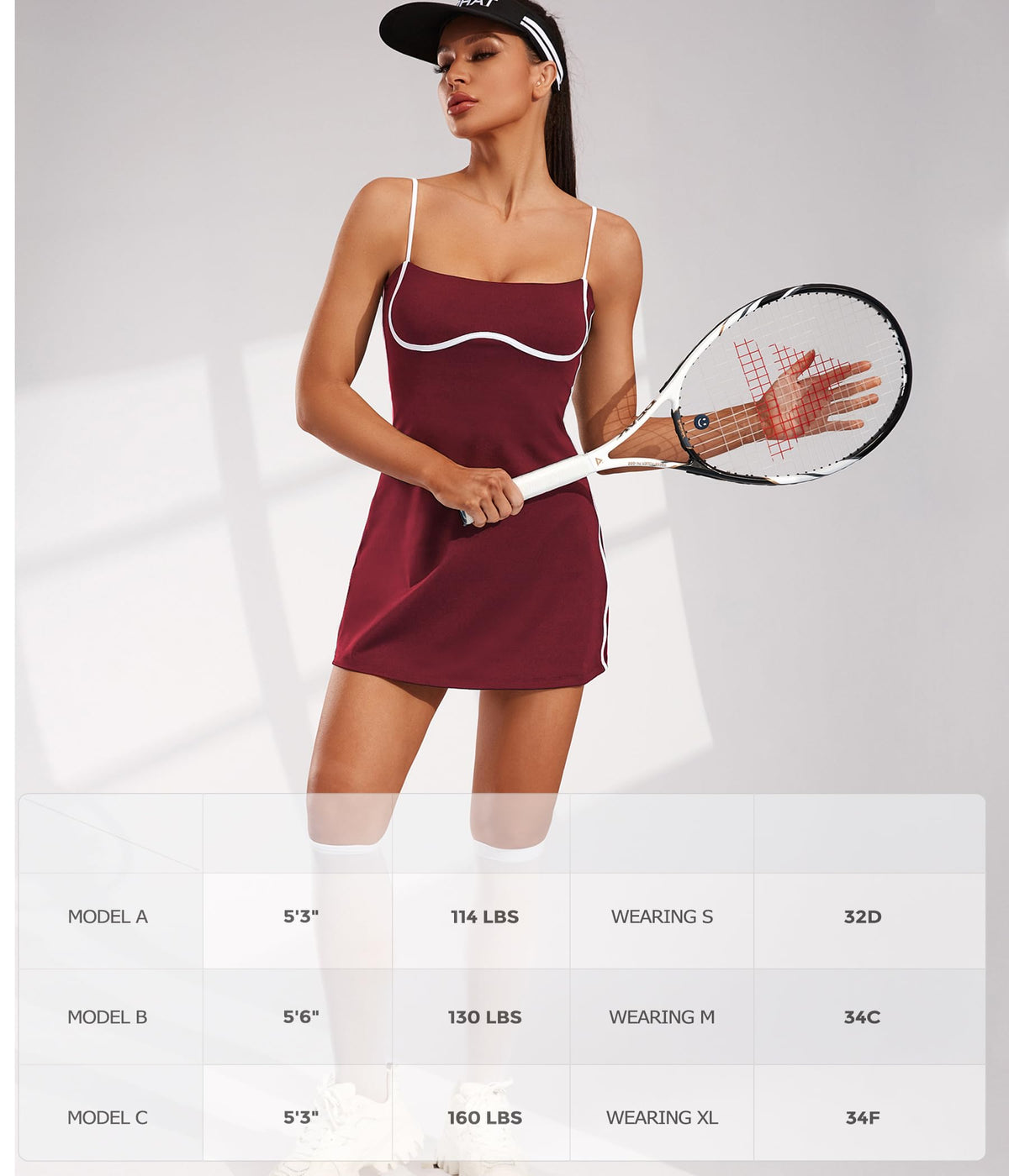 Womens Workout Tennis Dress
