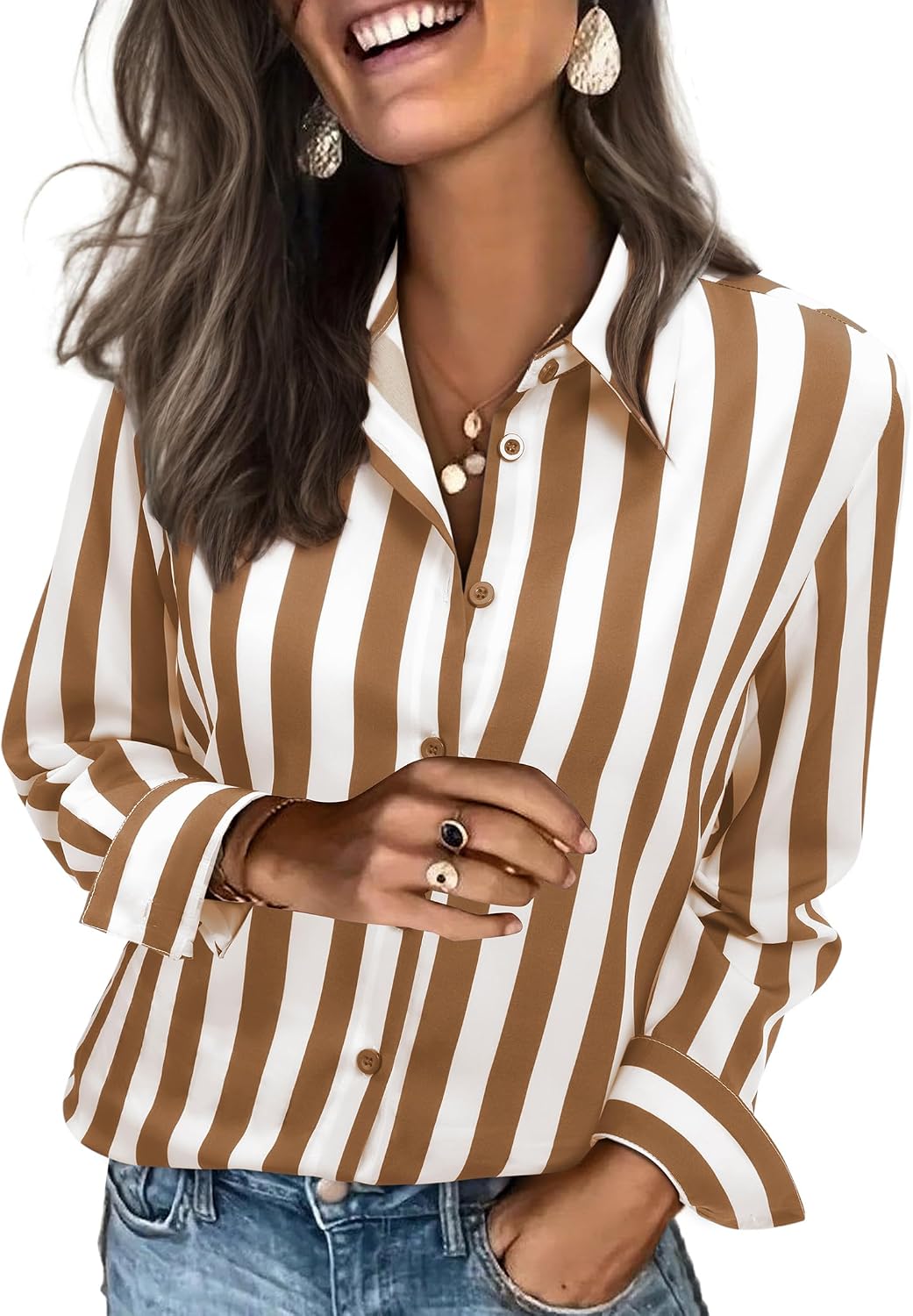 siliteelon Striped Shirt
