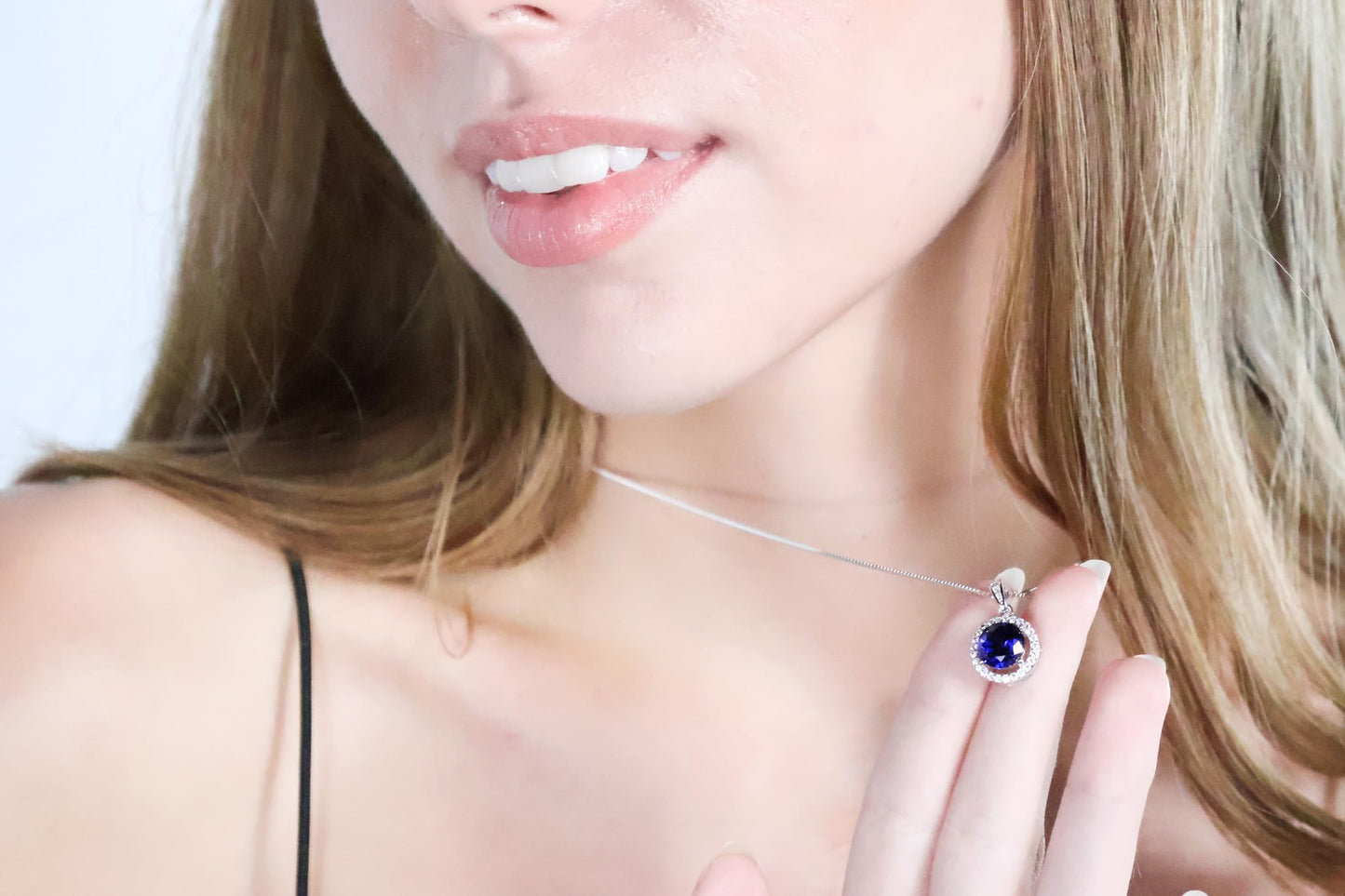 Pierre Lorren 2 carat Australian Genuine RUBY Necklace Certified Diamond Necklace Natural RUBY and Diamond Jewelry 18kt White Gold Vermeil Silver Mothers day gift for wife Anniversary Birthday