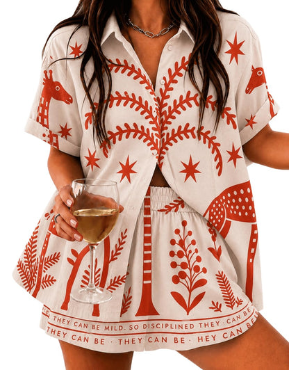 LOVESHOOT 2 Piece Short Sets