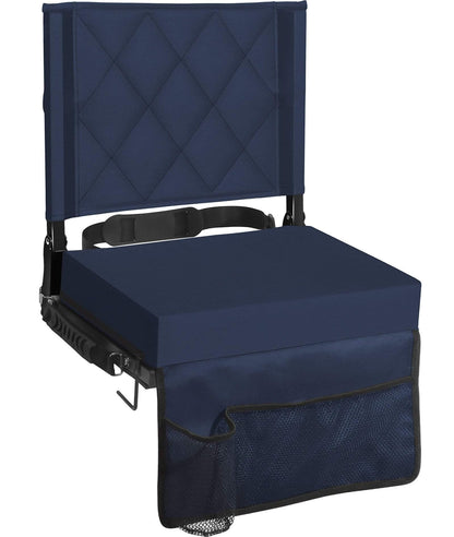 Sheenive Stadium Seats with Back Support, Padded Bleacher Seat Cushion