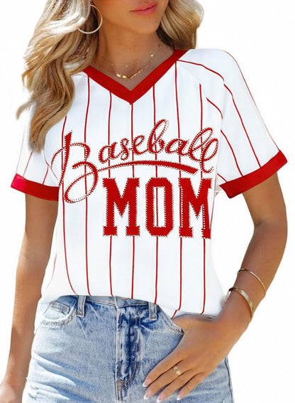 Baseball Shirt Women Baseball Mom Shirts Baseball Game Day Top