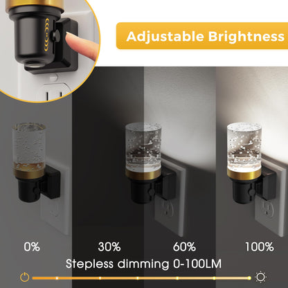 L LOHAS LED Night Light, Modern Night Lights Plug into Wall | 2 Pack