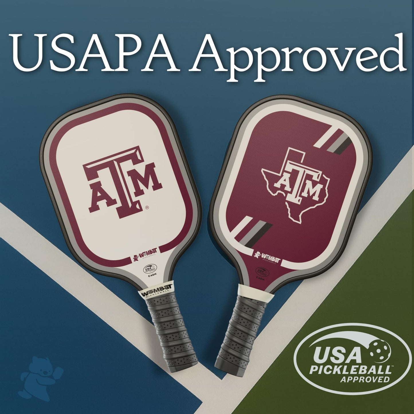 Officially Licensed College Pickleball Racquet