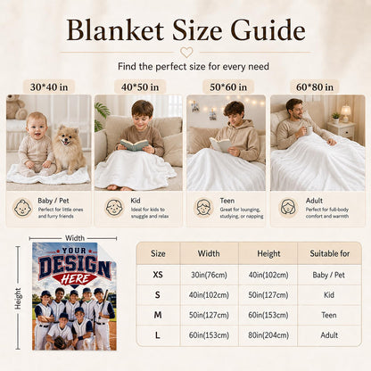 Kids Blanket Custom Baseball Blankets, Splashed Ink Throw Bed Travel
