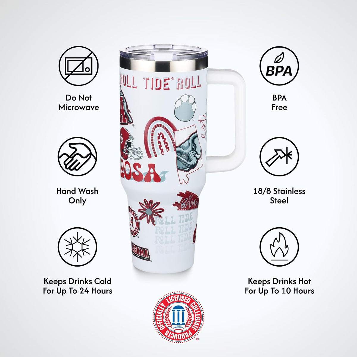 The Memory Company Officially Licensed NCAA - Texas A&M University 40oz Team Spirit Game Day Tumbler