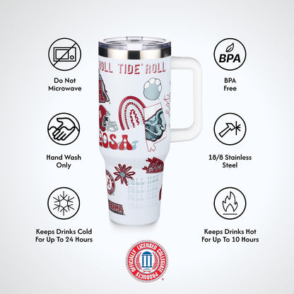 The Memory Company Officially Licensed NCAA - Texas A&M University 40oz Team Spirit Game Day Tumbler