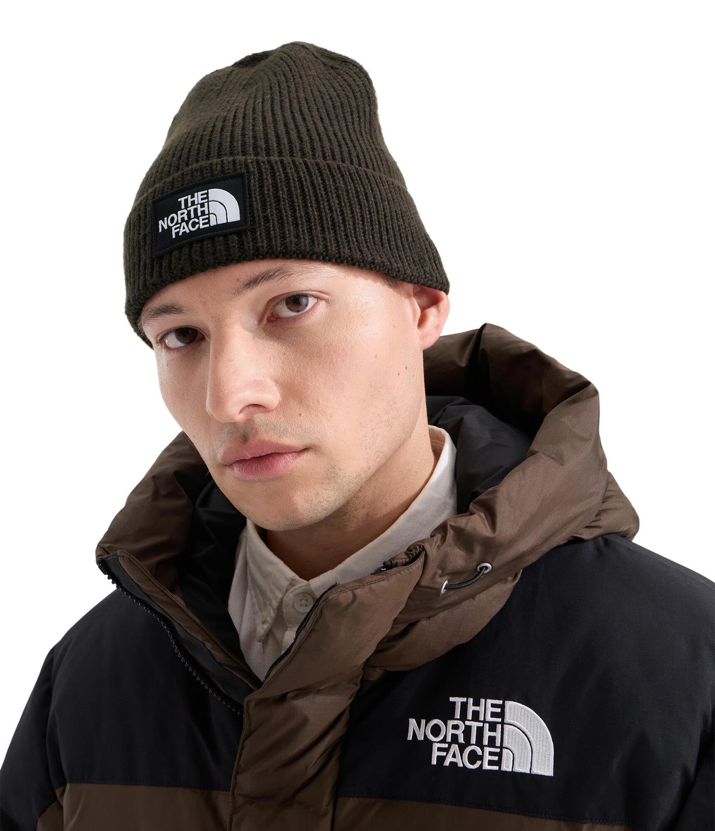 THE NORTH FACE TNF Logo Box Cuffed Beanie | Classic Fit, Rib Knit Winter Hat for Men & Women